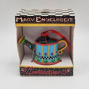 Vintage Mary Engelbreit Mini Watering Can Christmas Ornament-New!